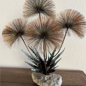 Vintage RARE MCM John Steck Metallic Decorative Desert Sculpture